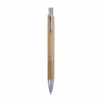 Penna a scatto in bambù con particolari cromati FullGadgets.com