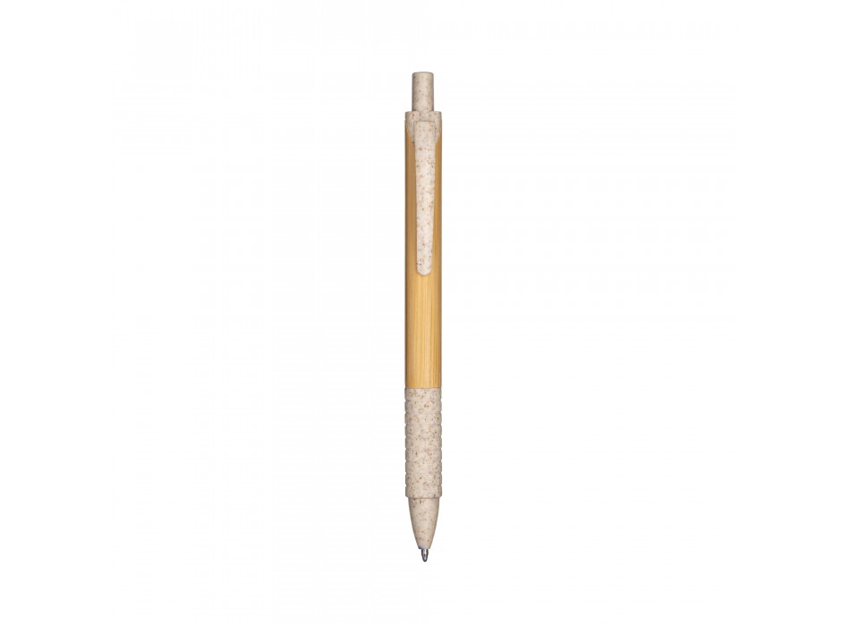 Penna a scatto  in bambù e in paglia di grano FullGadgets.com