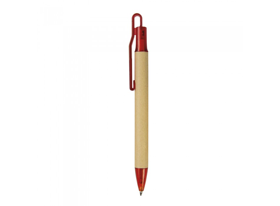 Penna a scatto  in carta riciclata con dettagli  in  plastica FullGadgets.com