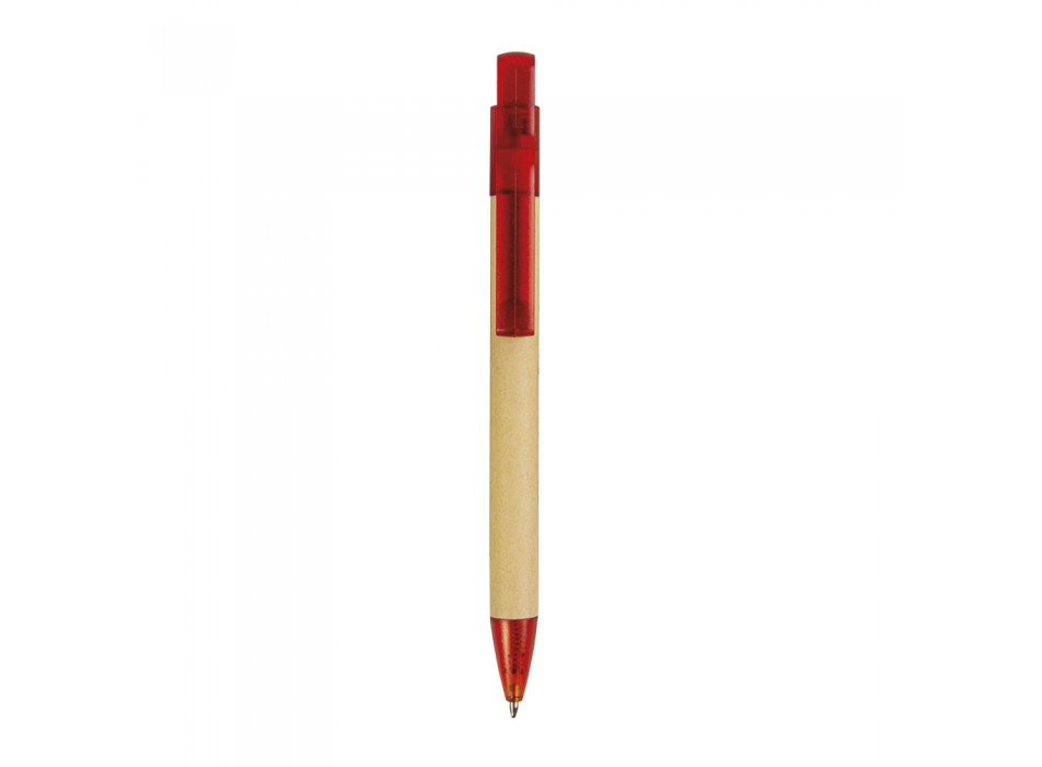 Penna a scatto  in carta riciclata con dettagli  in  plastica FullGadgets.com