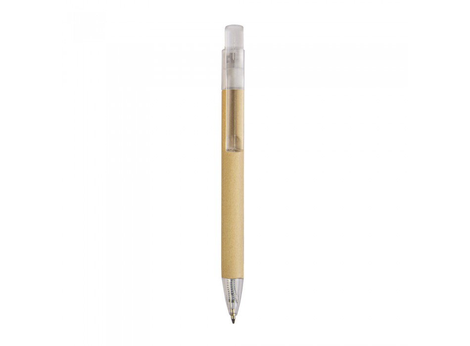 Penna a scatto  in carta riciclata con dettagli  in  plastica FullGadgets.com