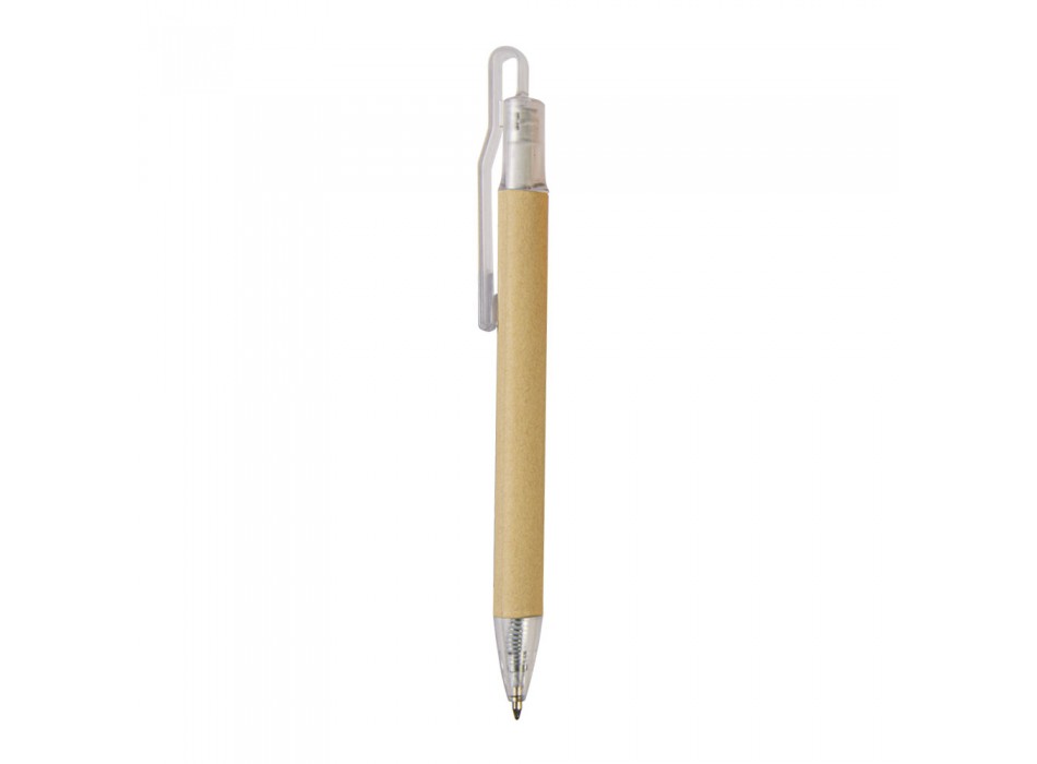 Penna a scatto  in carta riciclata con dettagli  in  plastica FullGadgets.com