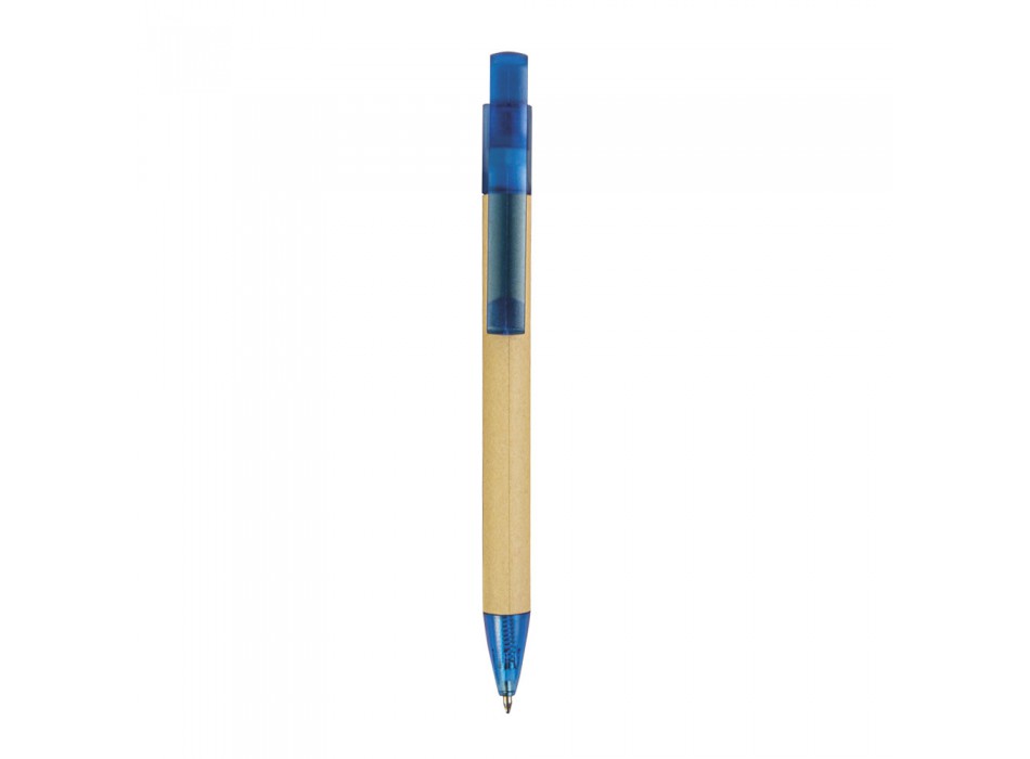 Penna a scatto  in carta riciclata con dettagli  in  plastica FullGadgets.com