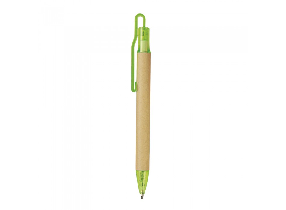 Penna a scatto  in carta riciclata con dettagli  in  plastica FullGadgets.com
