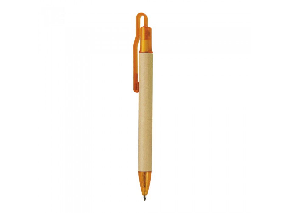 Penna a scatto  in carta riciclata con dettagli  in  plastica FullGadgets.com