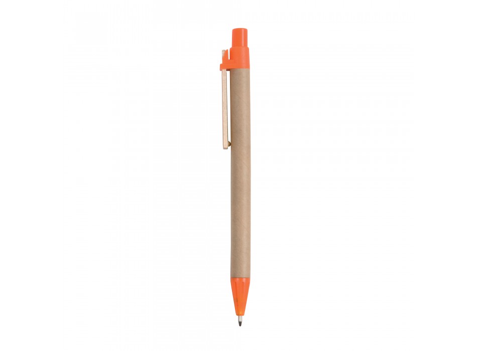 Penna a scatto, in cartoncino, con clip in legno FullGadgets.com