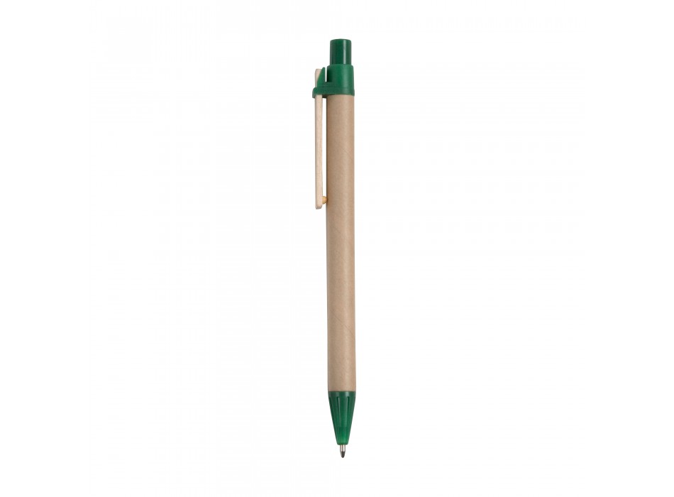 Penna a scatto, in cartoncino, con clip in legno FullGadgets.com