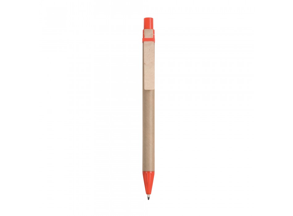 Penna a scatto, in cartoncino, con clip in legno FullGadgets.com