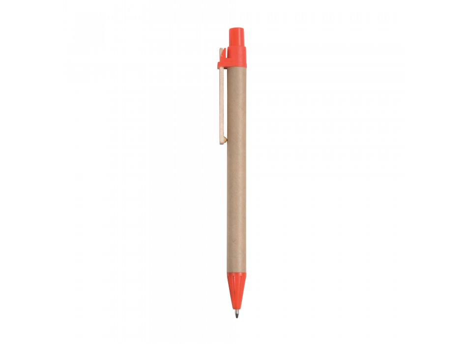Penna a scatto, in cartoncino, con clip in legno FullGadgets.com