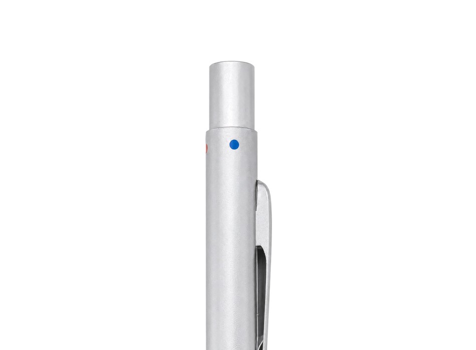 Penna a scatto in metallo. Quattro refill (nero, blu, rosso, verde) FullGadgets.com