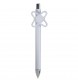 Penna a scatto in plastica bianca con spinner colorato FullGadgets.com