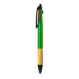 Penna a scatto in plastica con 3 refill, con gommino per touch screen, impugnatura in bamb FullGadgets.com