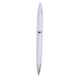 Penna a scatto in plastica con fusto bianco e clip curva con interno colorato, refill jumb FullGadgets.com