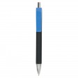 Penna a scatto in plastica con fusto gommato effetto pneumatico nero, con clip larga FullGadgets.com