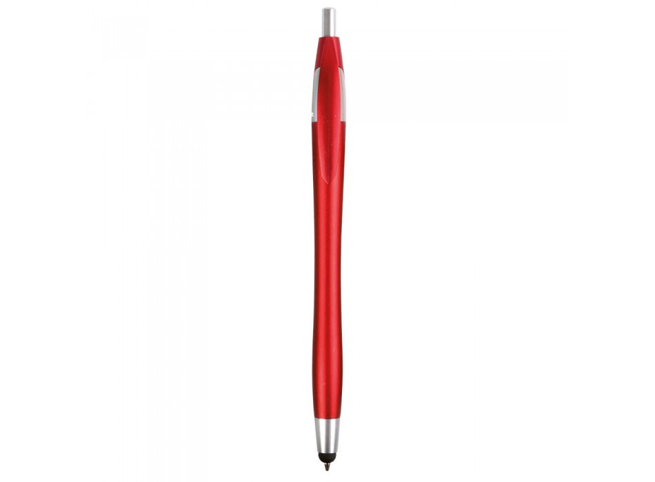 Penna a scatto in plastica con gommino per touch screen FullGadgets.com