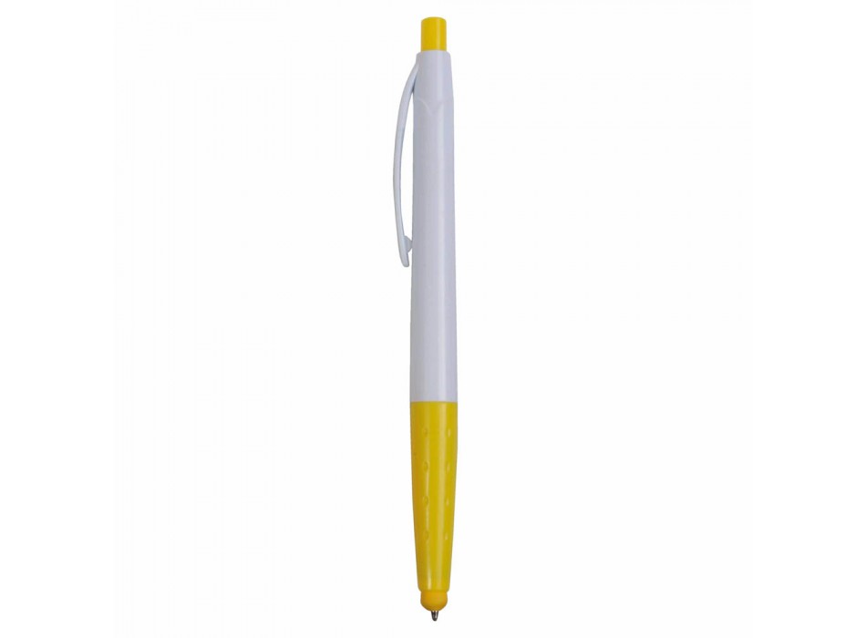 Penna a scatto in plastica, con gommino per touch screen FullGadgets.com