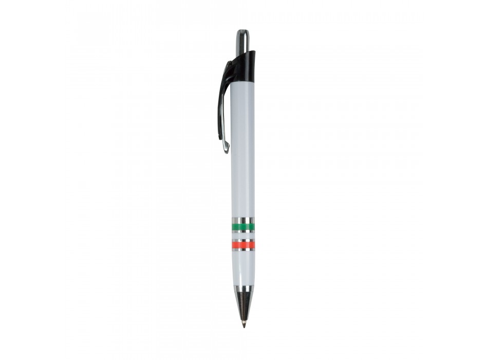 Penna a scatto in plastica con impugnatura tricolore (italia, francia, spagna) FullGadgets.com