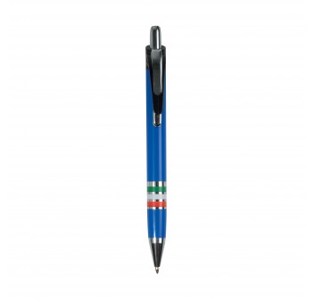 Penna a scatto in plastica con impugnatura tricolore (italia, francia, spagna) FullGadgets.com