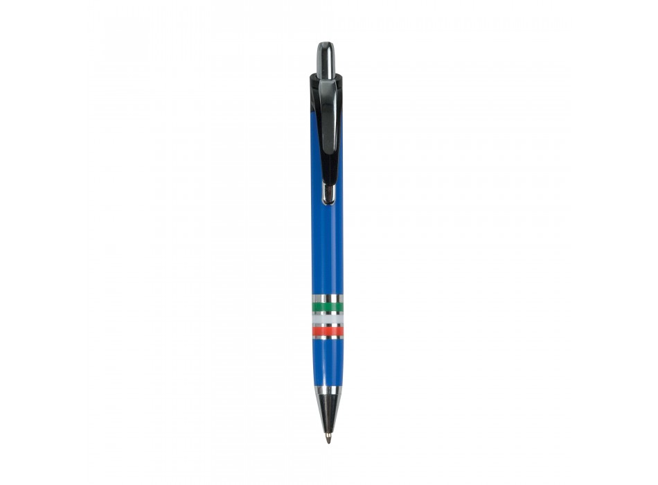 Penna a scatto in plastica con impugnatura tricolore (italia, francia, spagna) FullGadgets.com