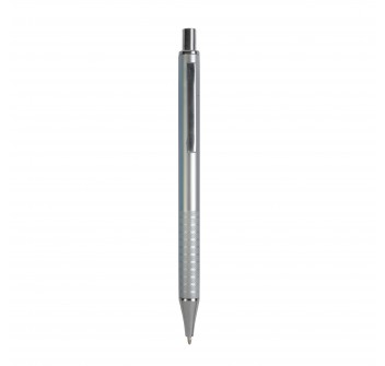 Penna a scatto in plastica con impugnatura zigrinata e clip in metallo FullGadgets.com