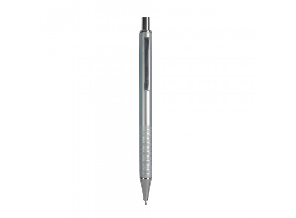 Penna a scatto in plastica con impugnatura zigrinata e clip in metallo FullGadgets.com