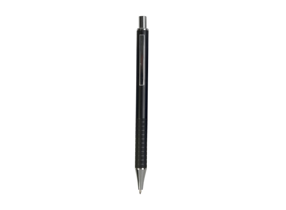 Penna a scatto in plastica con impugnatura zigrinata e clip in metallo FullGadgets.com