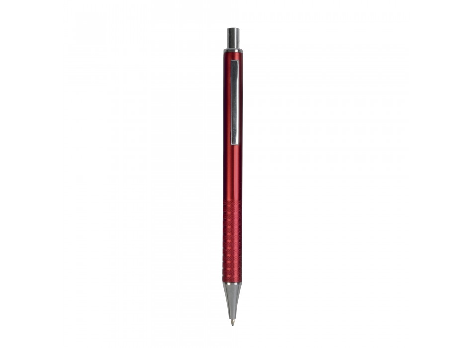 Penna a scatto in plastica con impugnatura zigrinata e clip in metallo FullGadgets.com