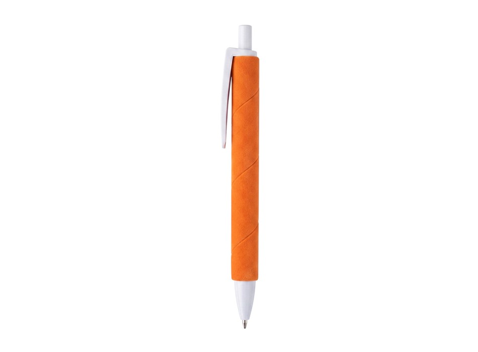 Penna a scatto in plastica. Fusto colorato effetto vellutato FullGadgets.com