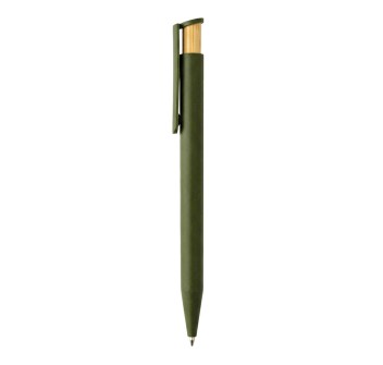 Penna a scatto in plastica. Inserto in bambù FullGadgets.com