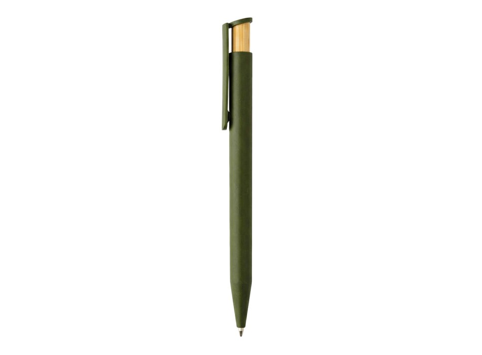 Penna a scatto in plastica. Inserto in bambù FullGadgets.com