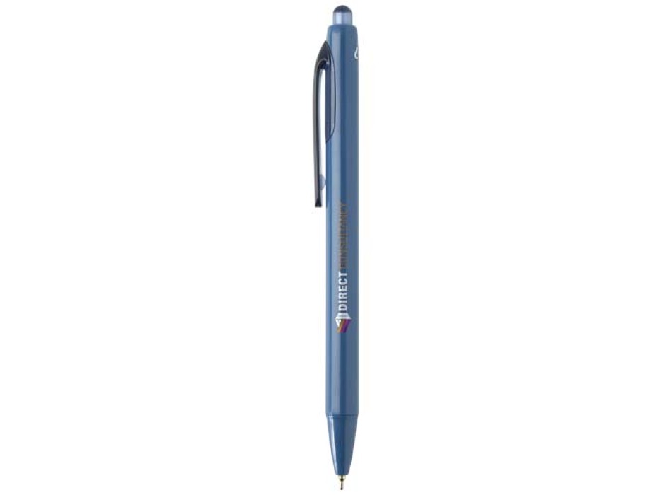 Penna a sfera a doppia iniezione in materiale riciclato certificato RCS (inchiostro blu) Glen FullGadgets.com