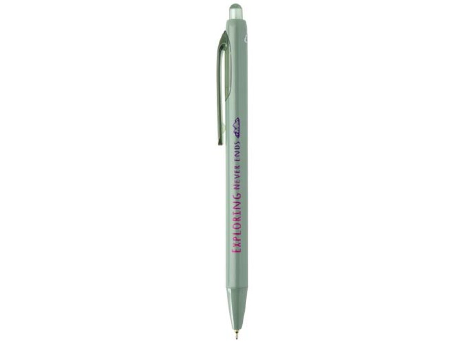 Penna a sfera a doppia iniezione in materiale riciclato certificato RCS (inchiostro blu) Glen FullGadgets.com