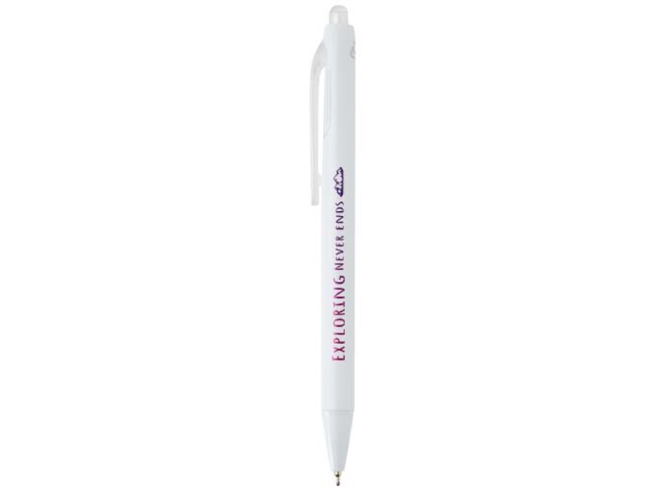 Penna a sfera a doppia iniezione in materiale riciclato certificato RCS (inchiostro blu) Glen FullGadgets.com