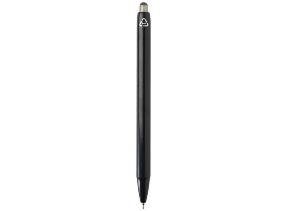 Penna a sfera a doppia iniezione in materiale riciclato certificato RCS (inchiostro blu) Glen FullGadgets.com