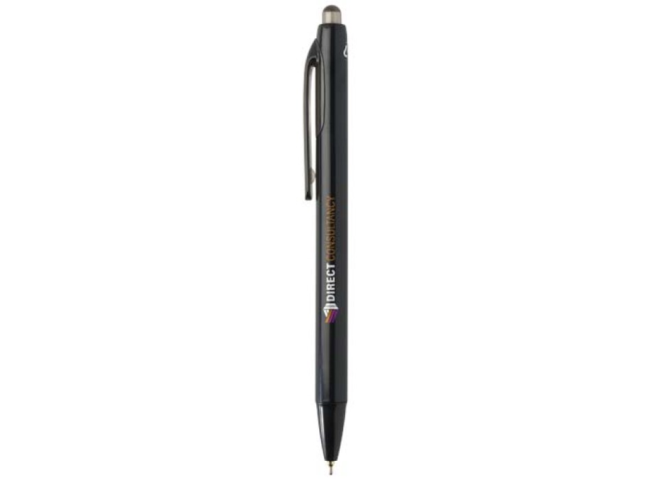 Penna a sfera a doppia iniezione in materiale riciclato certificato RCS (inchiostro blu) Glen FullGadgets.com