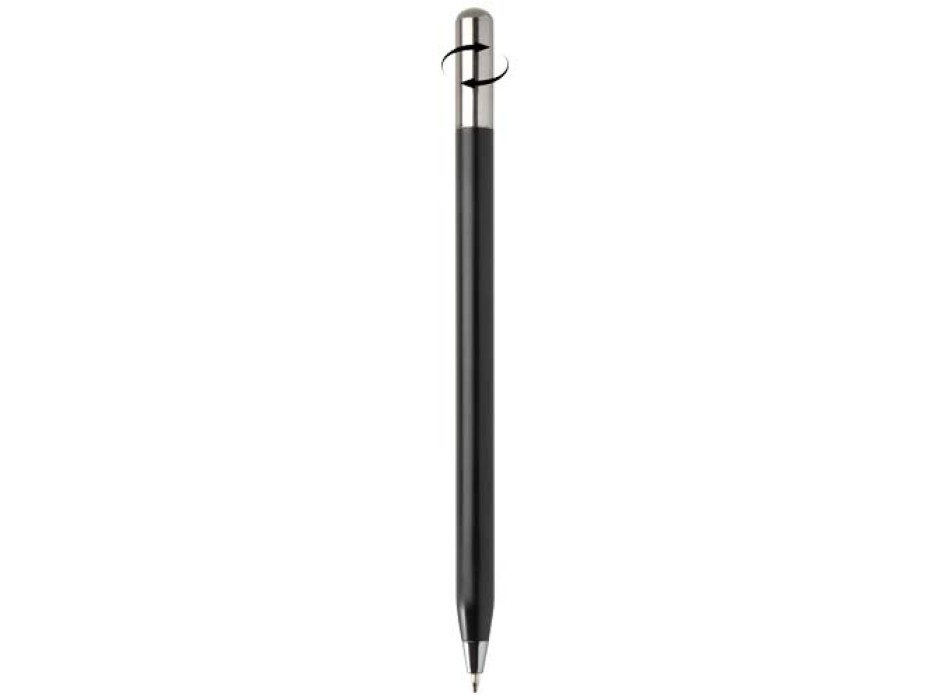 Penna a sfera a rotazione in alluminio riciclato SMART (inchiostro nero) FullGadgets.com