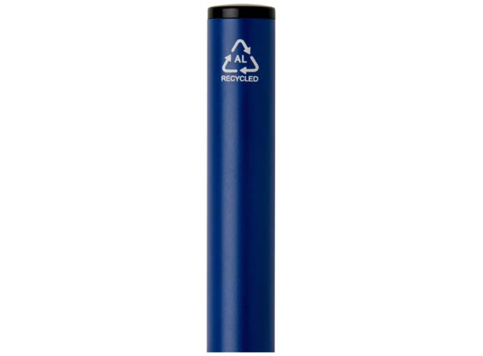 Penna a sfera a rotazione in alluminio riciclato Verton con ghiera (inchiostro blu) FullGadgets.com