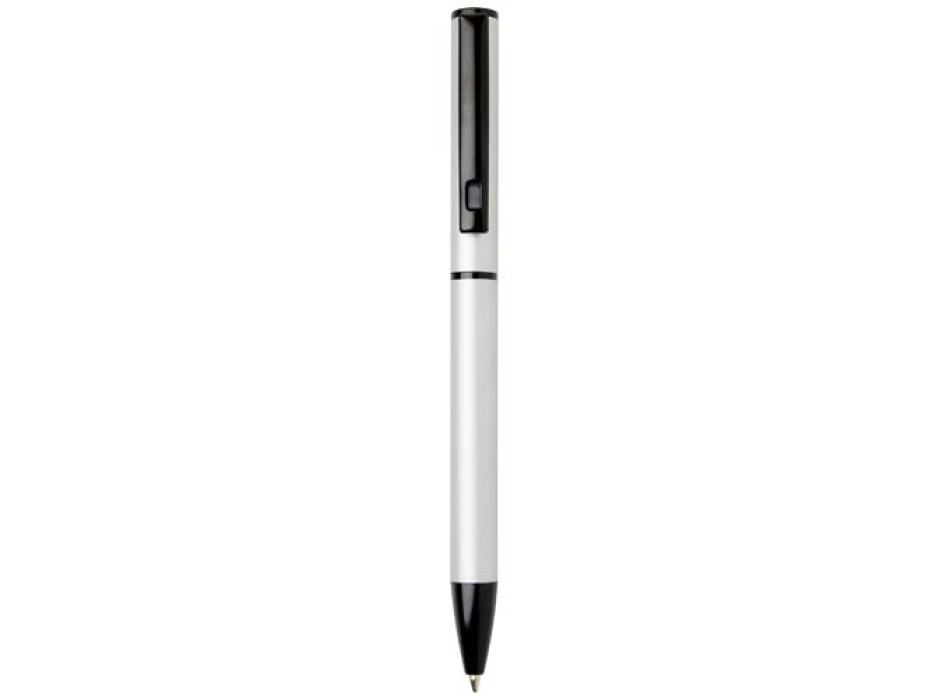 Penna a sfera a rotazione in alluminio riciclato Verton con ghiera (inchiostro blu) FullGadgets.com