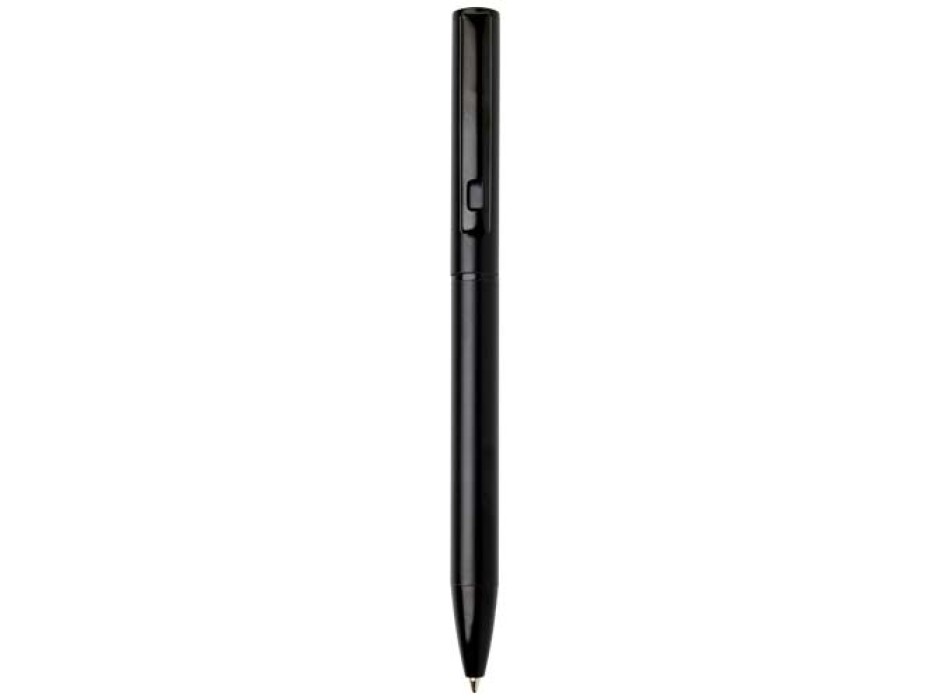 Penna a sfera a rotazione in alluminio riciclato Verton con ghiera (inchiostro blu) FullGadgets.com