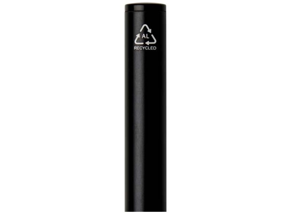 Penna a sfera a rotazione in alluminio riciclato Verton con ghiera (inchiostro blu) FullGadgets.com