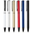Penna a sfera a rotazione in alluminio riciclato Verton con ghiera (inchiostro blu) FullGadgets.com