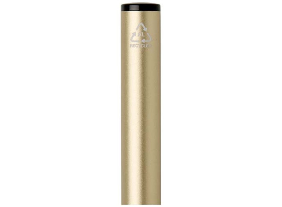 Penna a sfera a rotazione in alluminio riciclato Verton con ghiera (inchiostro blu) FullGadgets.com