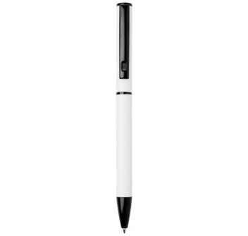 Penna a sfera a rotazione in alluminio riciclato Verton con ghiera (inchiostro blu) FullGadgets.com