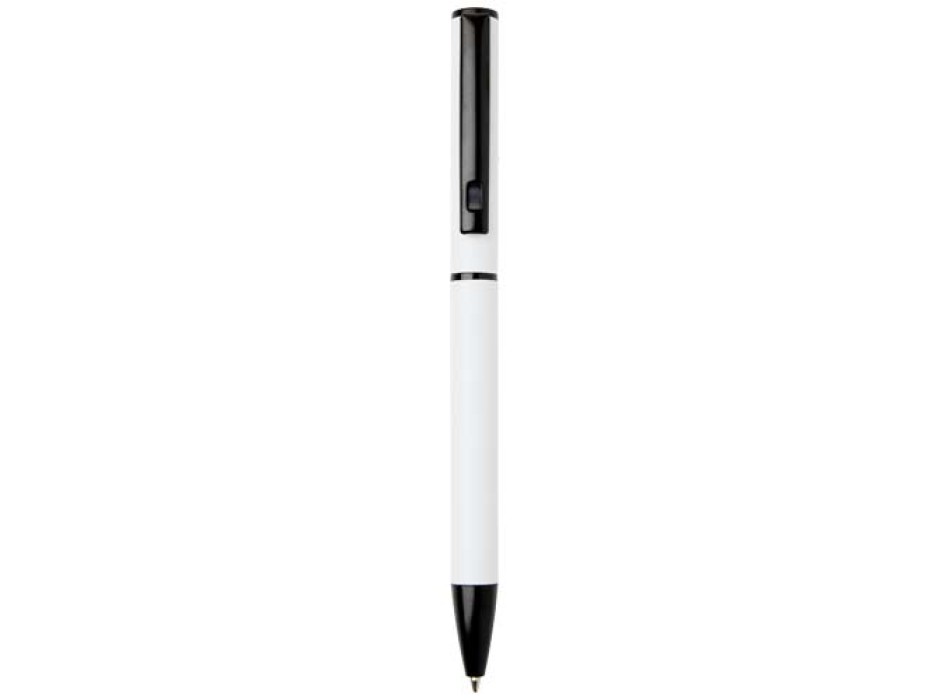 Penna a sfera a rotazione in alluminio riciclato Verton con ghiera (inchiostro blu) FullGadgets.com