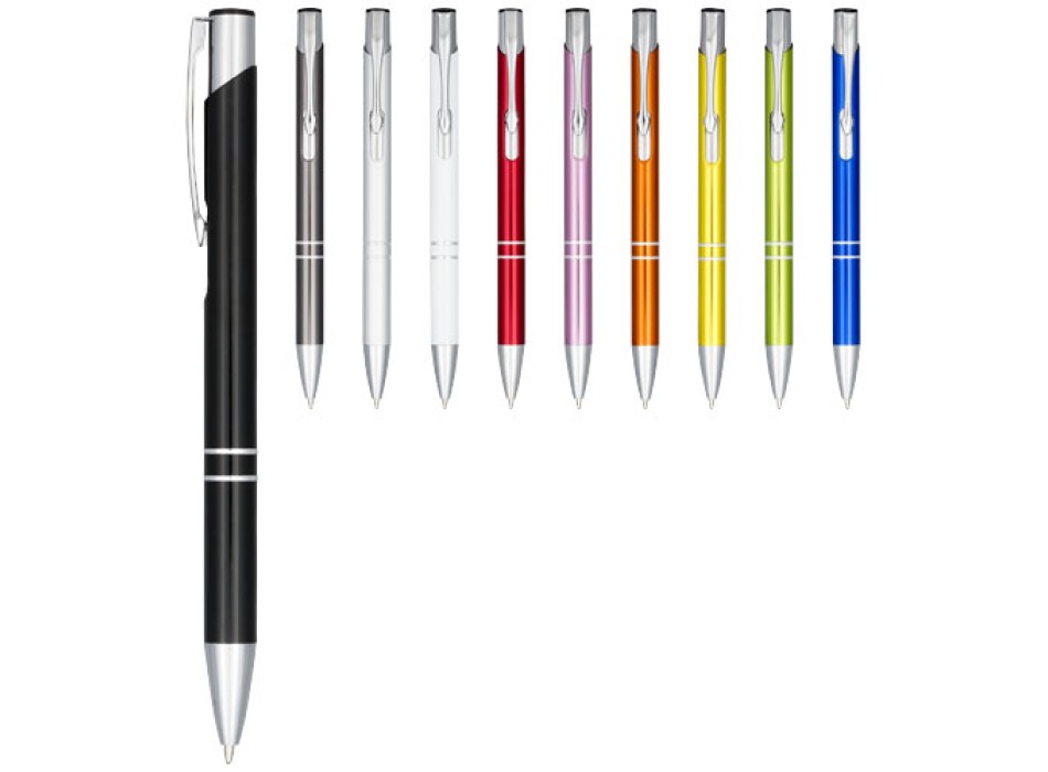 Penna a sfera a scatto Moneta in alluminio anodizzato (inchiostro nero) FullGadgets.com