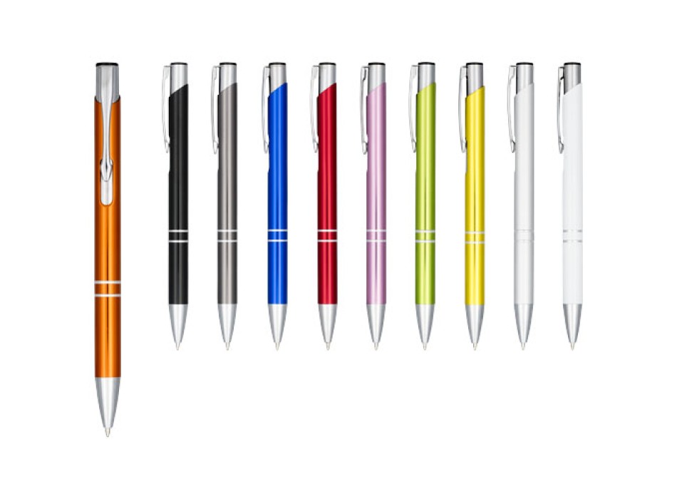 Penna a sfera a scatto Moneta in alluminio anodizzato (inchiostro nero) FullGadgets.com