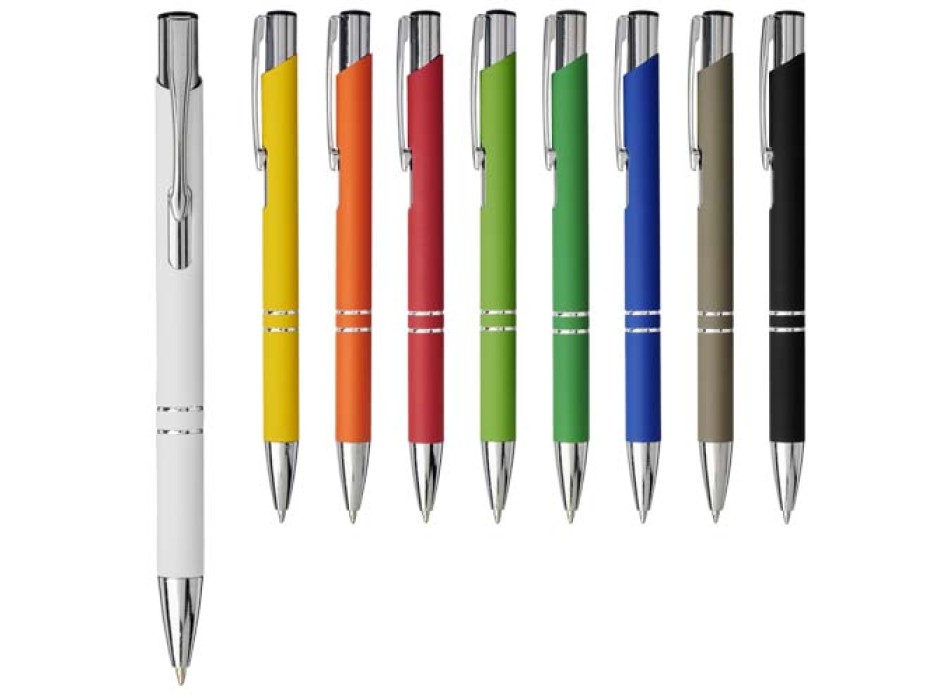 Penna a sfera a scatto Moneta soft touch (inchiostro nero) FullGadgets.com