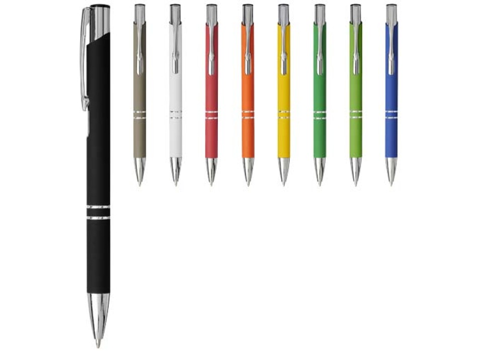 Penna a sfera a scatto Moneta soft touch (inchiostro nero) FullGadgets.com