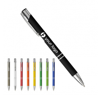 Penna a sfera a scatto Moneta soft touch FullGadgets.com