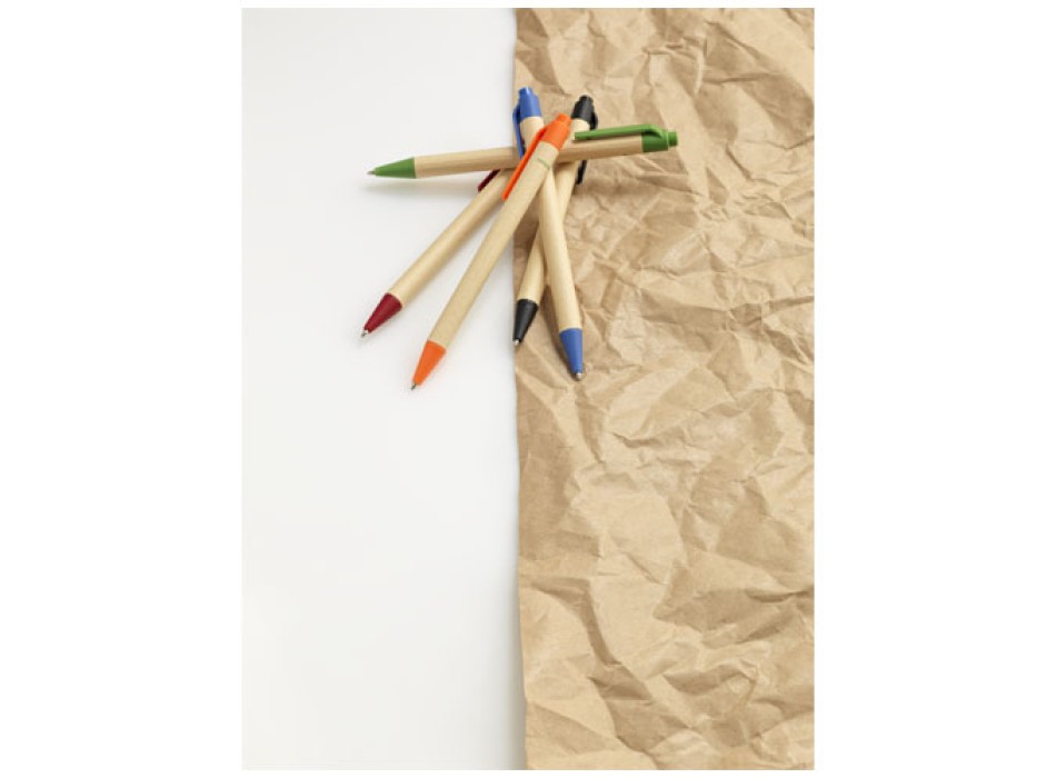 Penna a sfera Berk in cartone riciclato e plastica derivata dal mais (inchiostro nero) FullGadgets.com